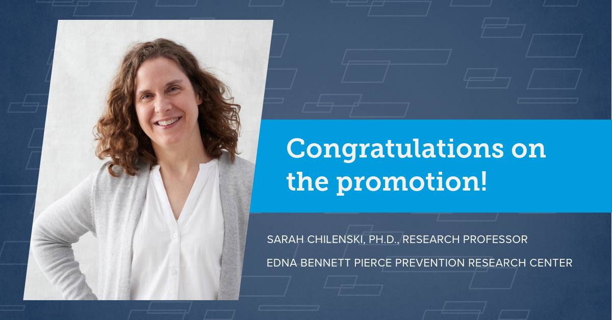 Congratulations on the promotion, Sarah Chilenski, Ph.D., Edna Bennett Pierce Prevention Research Center