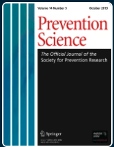 cover of the journal Prevention Science